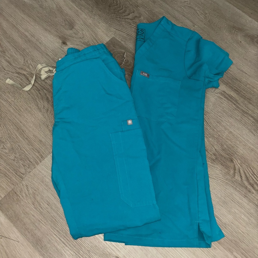 Teal blue figs set